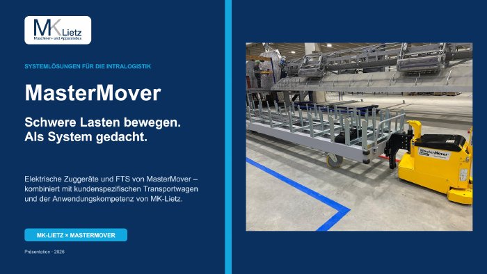 Titelseite: MasterMover · Systemlösungen