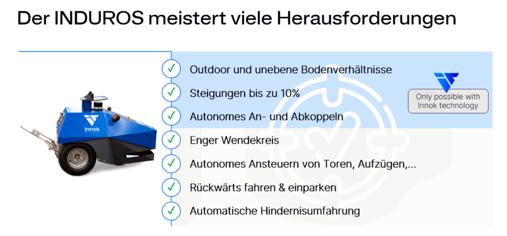 Leistungen des autonomen Transportroboters (AMR)