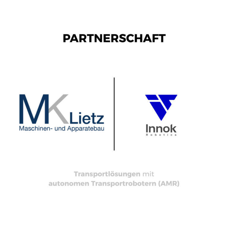 Grafik zur Partnerschaft mit den Logos von MK-Lietz und Innok Robotics.