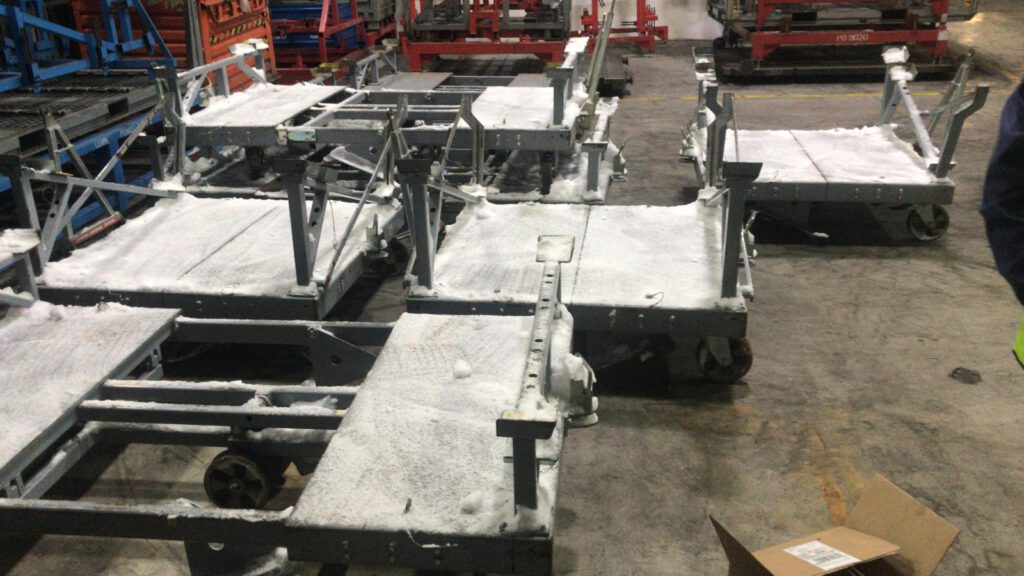 Flipper Extend Transportwagen von MK-Lietz unter winterlichen Bedingungen