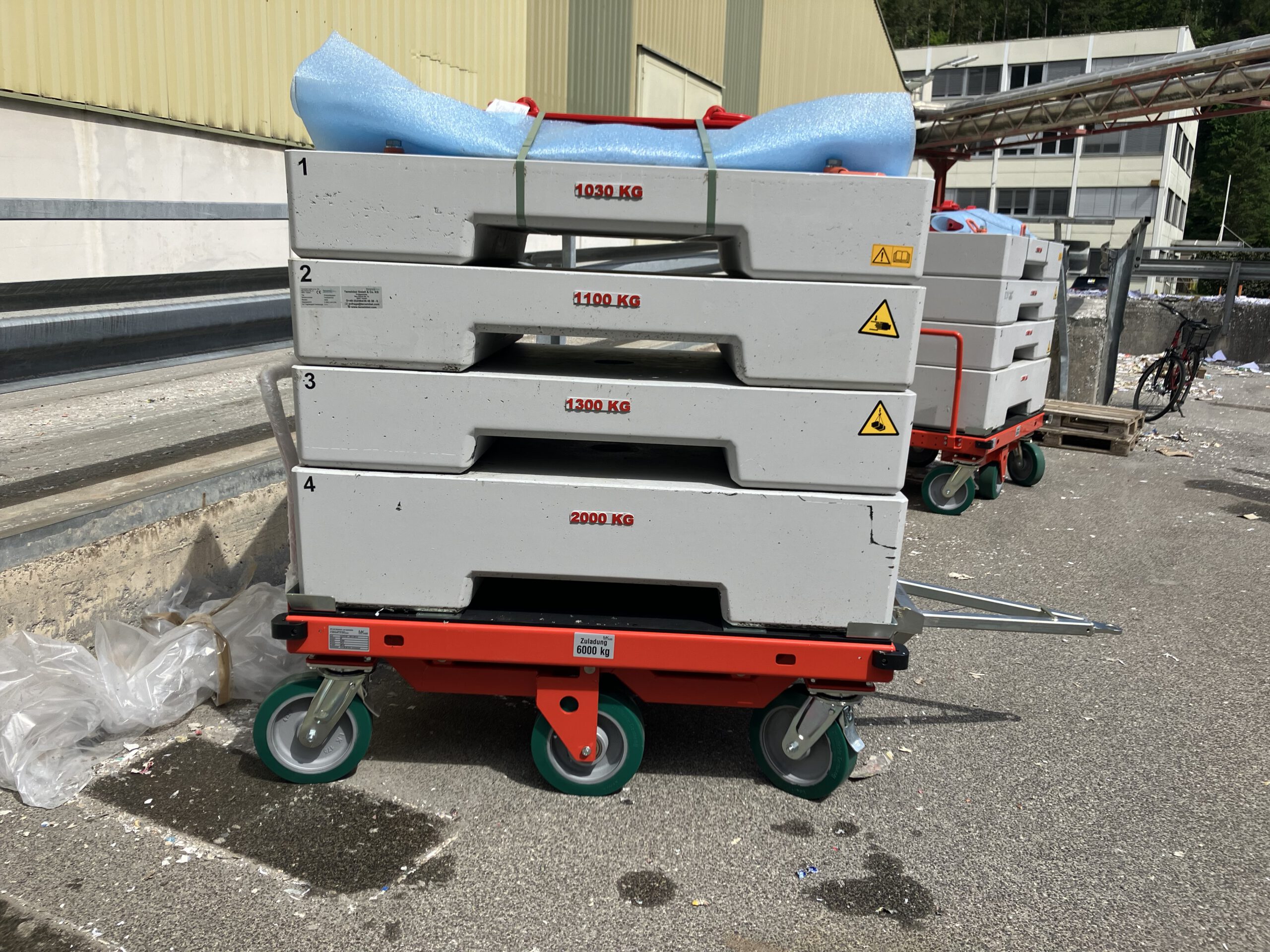 Kundenspezifischer Flipper X-Move Schwerlast-Transportwagen von MK-Lietz