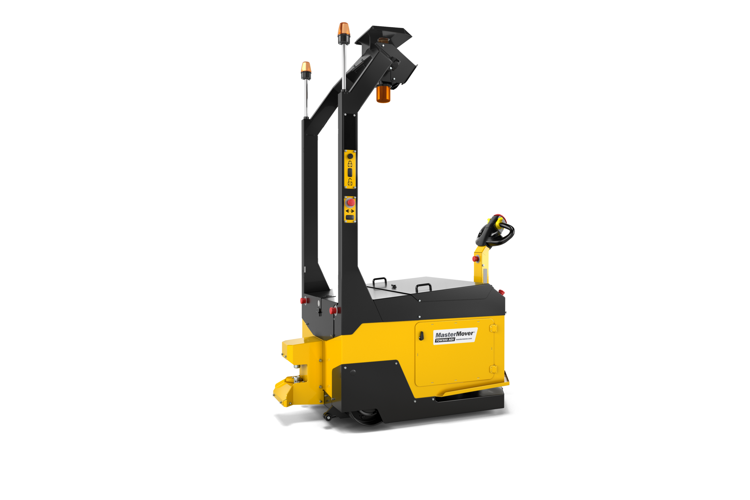 Autonomer MasterMover TOW300 AGV in Dreiviertelansicht