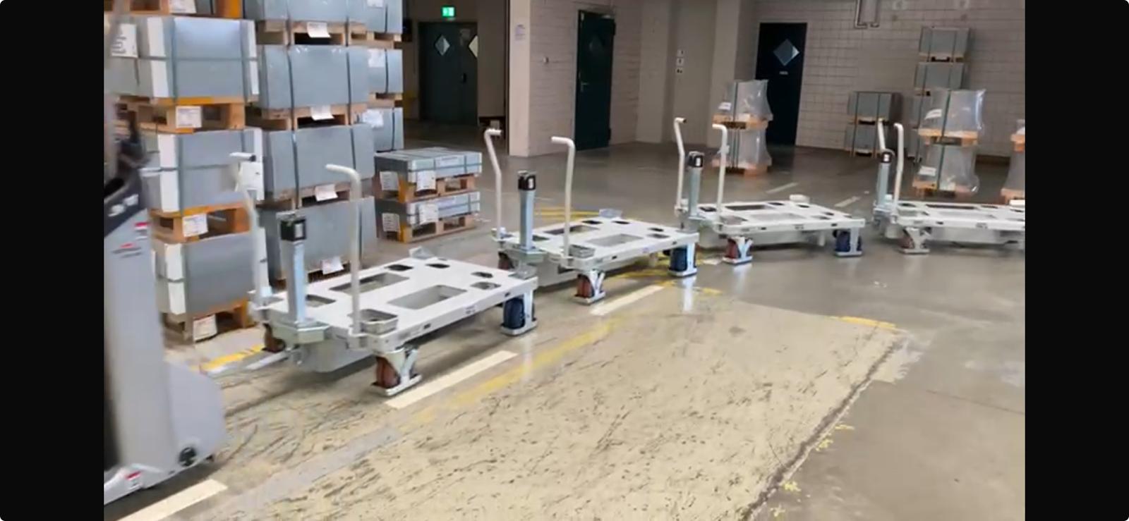 MK-Lietz Routenzugwagen für wiederkehrende innerbetriebliche Materialflüsse