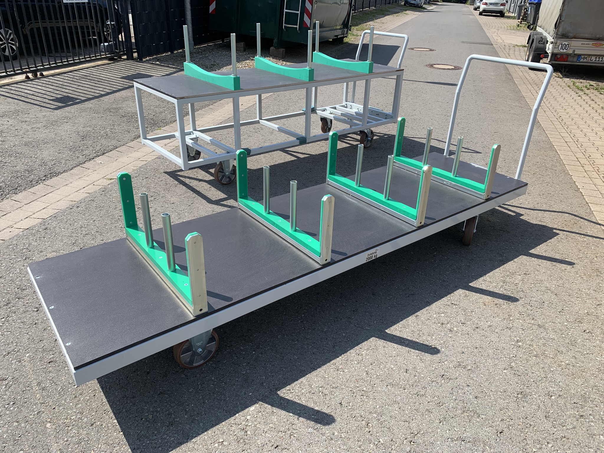 Materialtransportwagen für Stangenmaterial bis 2.000 kg