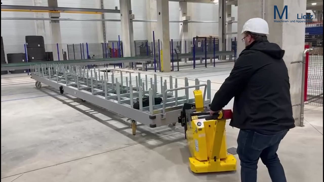 Langgut-Transportwagen mit MasterMover im Praxiseinsatz